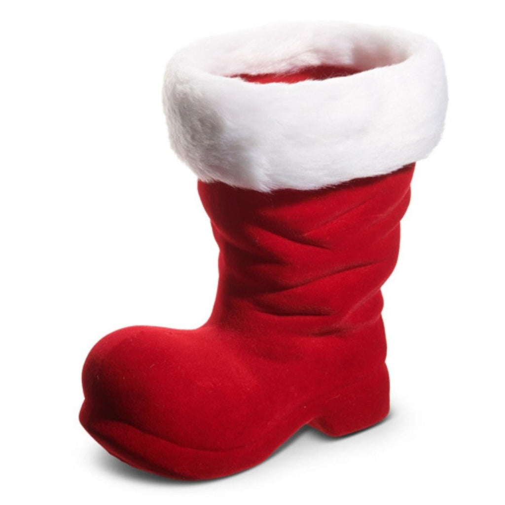 10.5" Red Flocked Boot