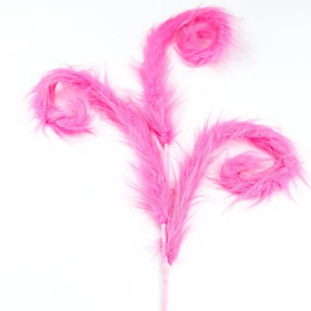 28" Furry Spiral Curly Spray: Hot Pink