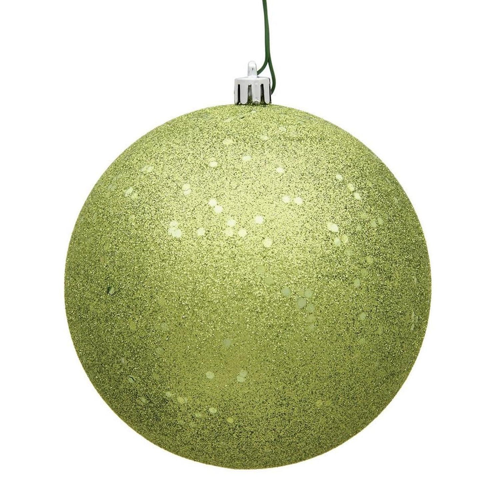 4.75in Lime Green Christmas Ornament Assortment (Set of 4)