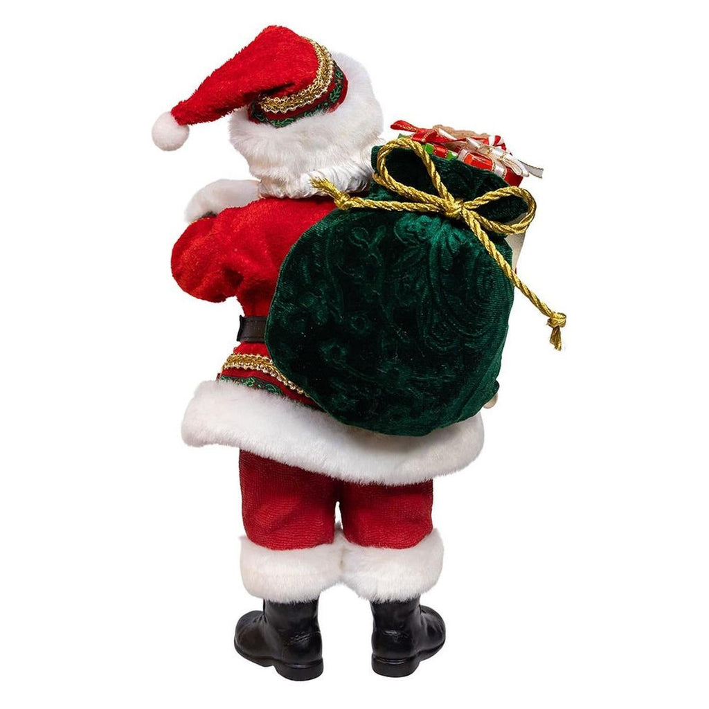 Kurt Adler 10.5" Fabriché Traditional Santa with Calendar
