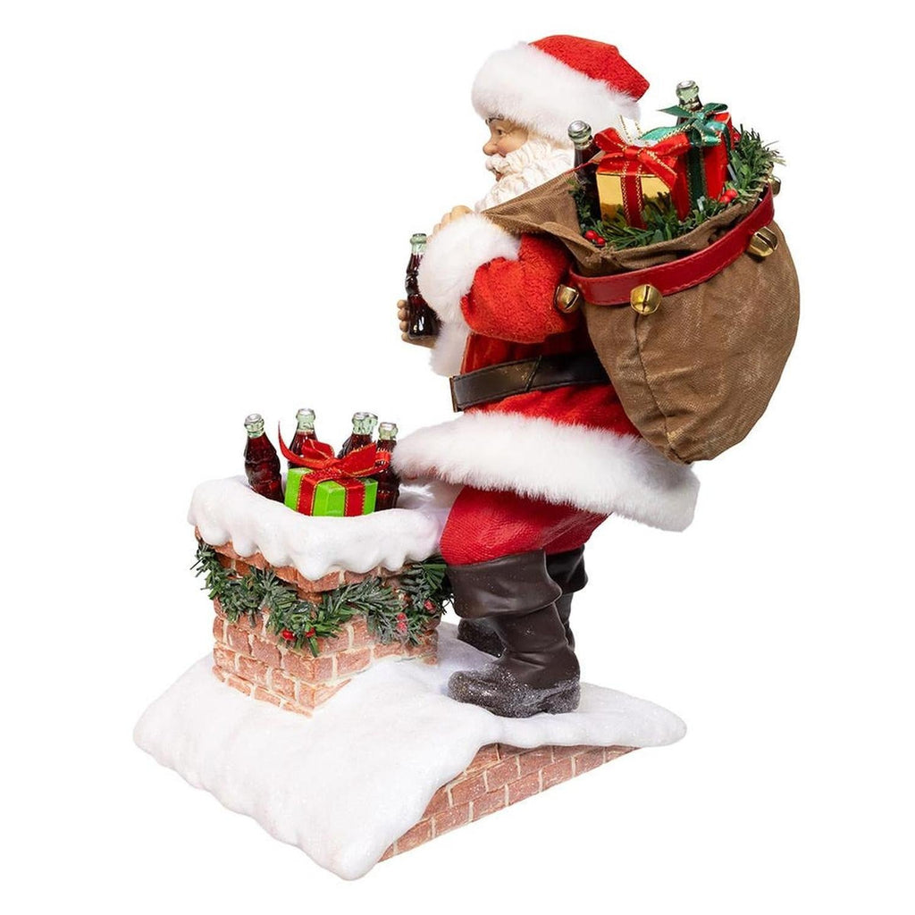 Kurt Adler 10.5-Inch Coca-Cola Santa Figurine