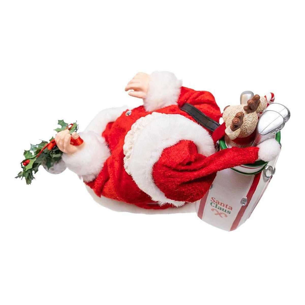 Kurt Adler 10.5-Inch Fabriché Golf Santa