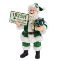 Kurt Adler 10.5-Inch Fabriché Musical Irish Santa