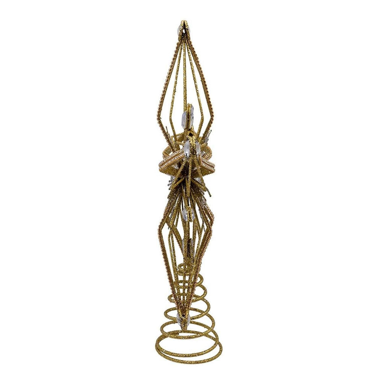 Kurt Adler 12.5-Inch Gold and Silver Star Tree Topper