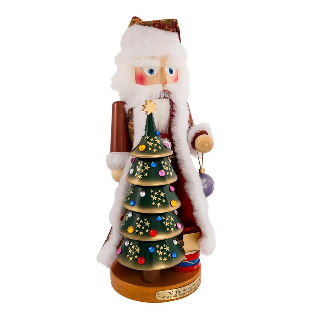 Kurt Adler 17-Inch O Tannenbaum Santa Musical Nutcracker