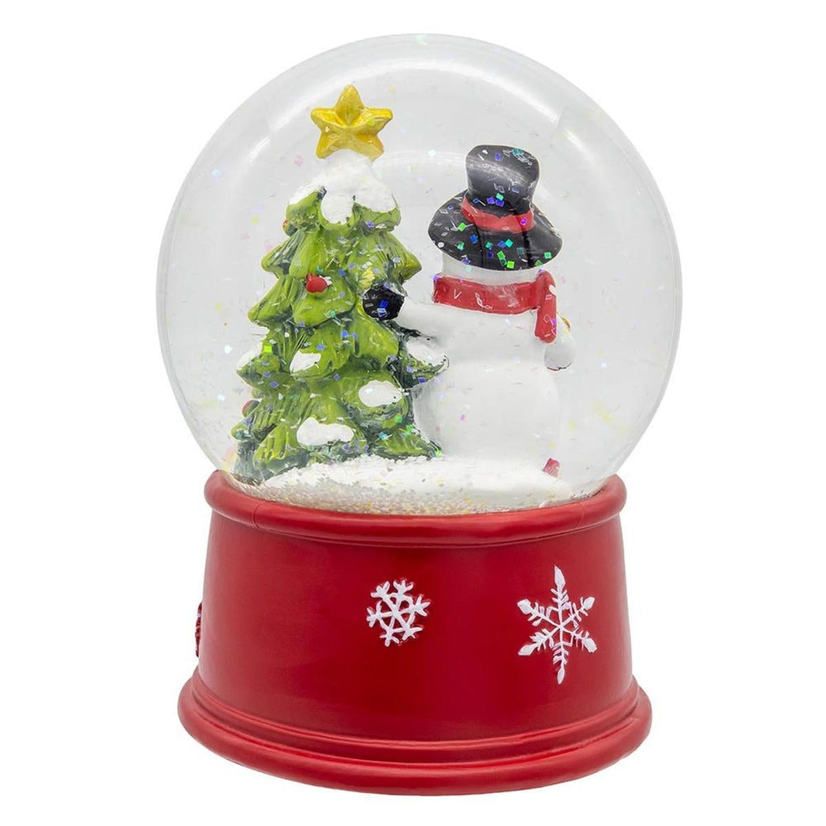 Kurt Adler 5-Inch Wind-Up Musical Snowman With Water Globe