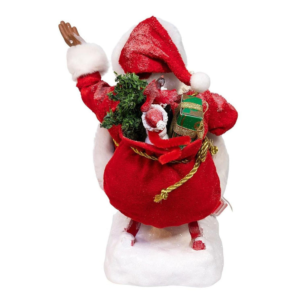 Kurt Adler 8.5-Inch Fabriché Santa on Sled