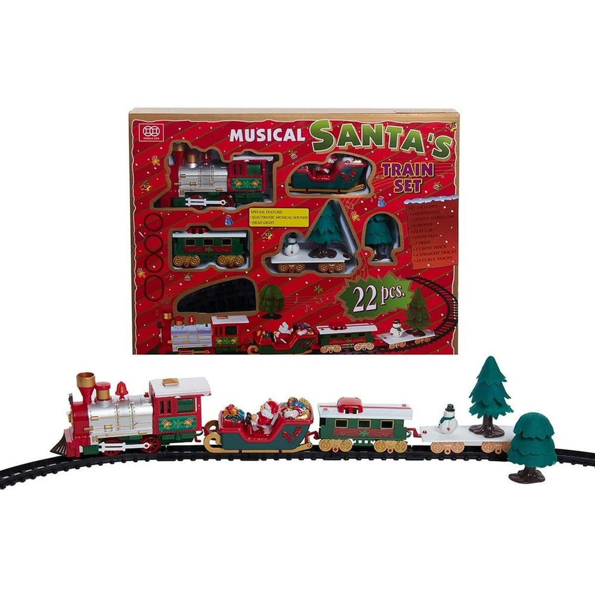 Kurt Adler Musical Santa Train Table Piece