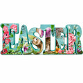 Wooden Sign Letters "Easter" Table Centerpiece 12.5 Inches