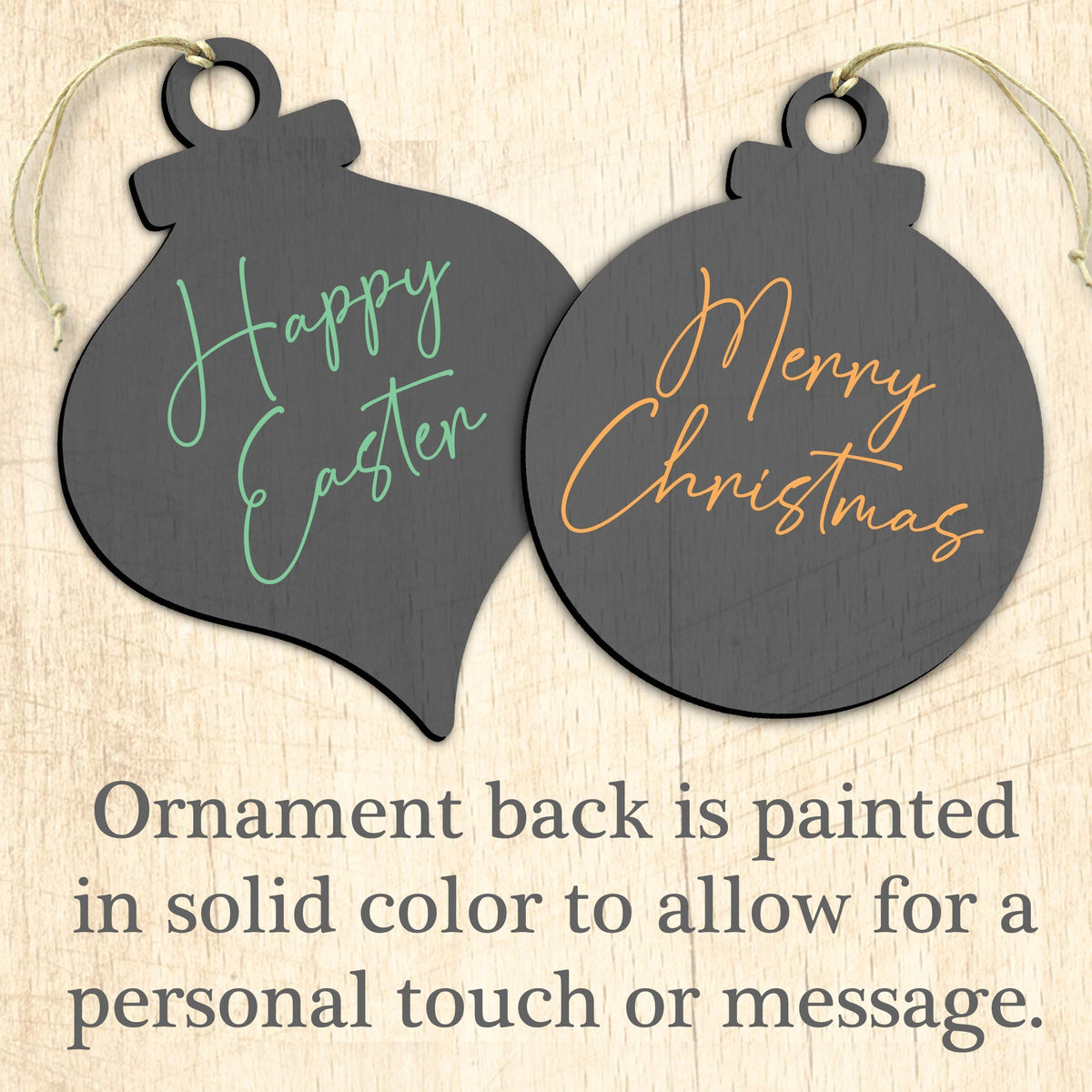 Moonlight Christmas Holiday Wooden Ornaments by D. Gelsinger - Christmas Decor - 8652817-DG