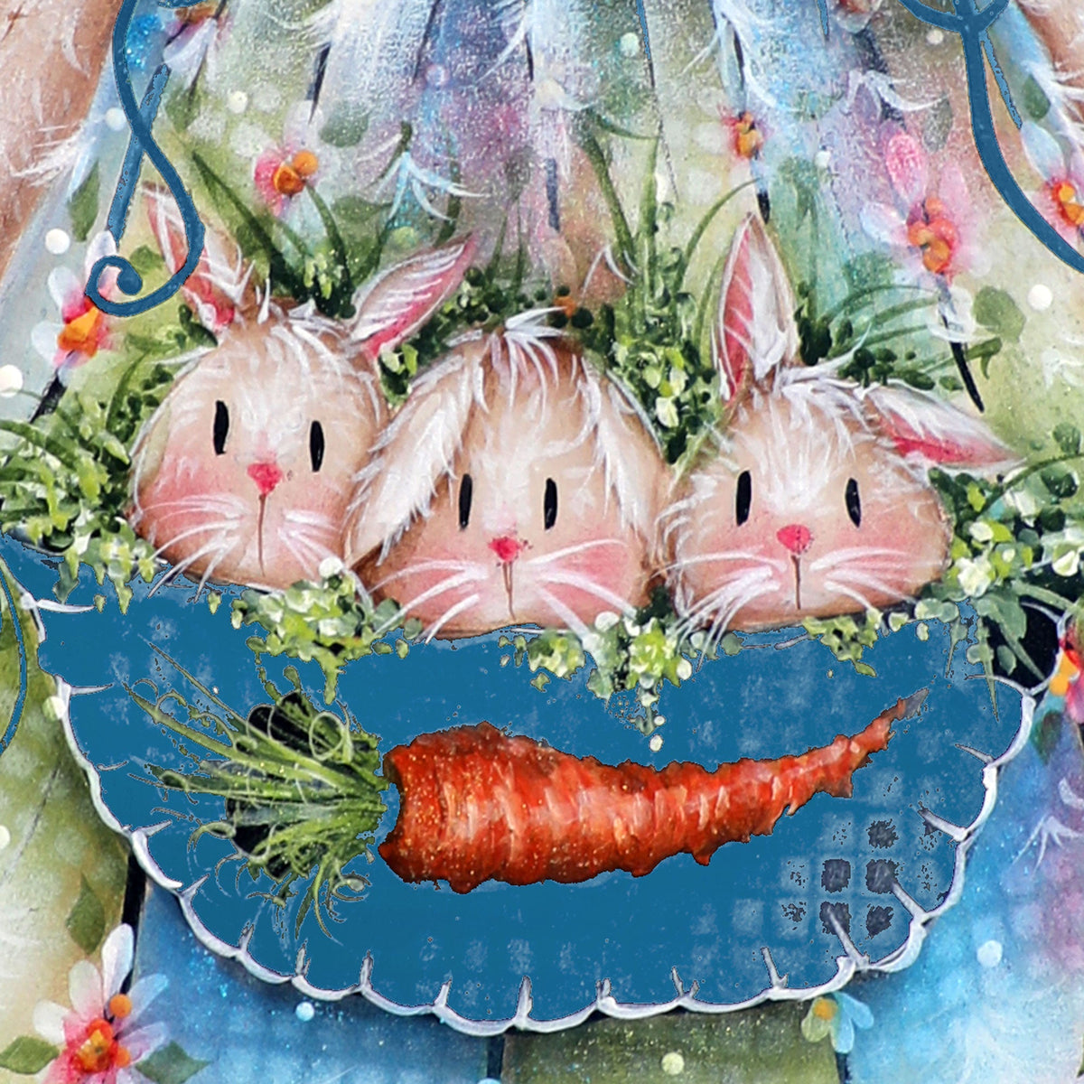 Pocketful of Bunnies Easter Door Decor by Jamie Mills-Price - Easter Spring Decor - 8457705H-MP