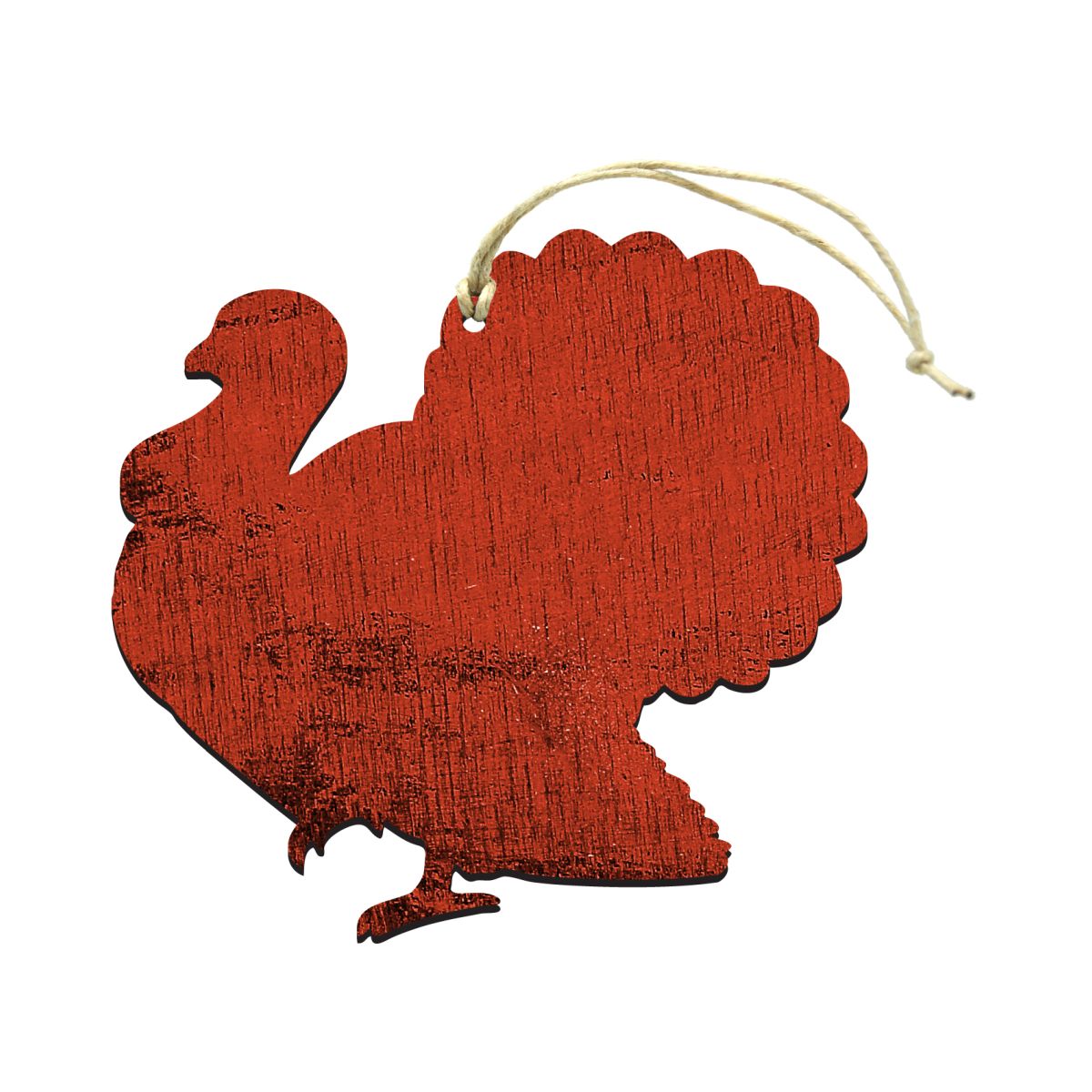Turkey Day Tabletop bundle: Turkey wooden rustic ornaments, set of 3