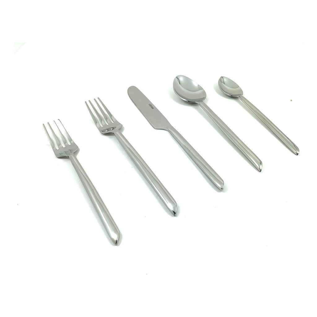 Vibhsa Flatware set of 20 Pieces Silver Design Unique Handle Stainless Steel