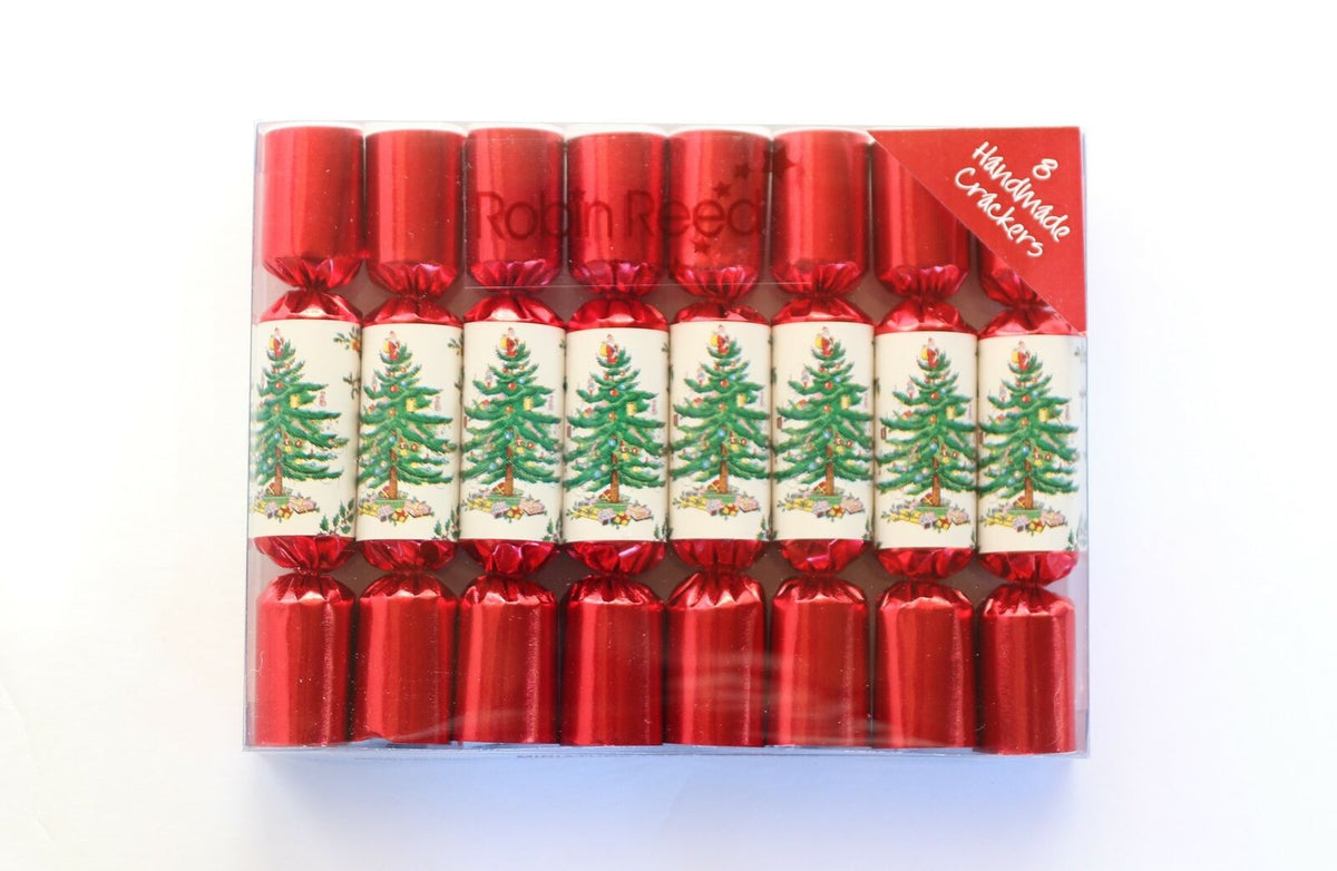 Cocktail Hour Host Kit bundle: Spode Christmas Tree mini party crackers, 6"