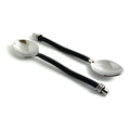 Vibhsa Black Silverware Teaspoons Set of 6