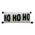 Vibhsa Christmas Pillow for Holidays, 32"x 14" HOHOHO Embroidered