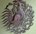 Hand-Cut Hammered Metal Rooster Wall Art, Large