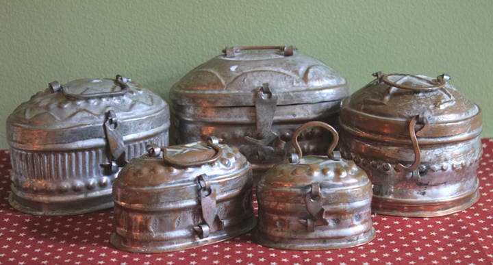 Italian Pewter Hinged-Lid Box, Large