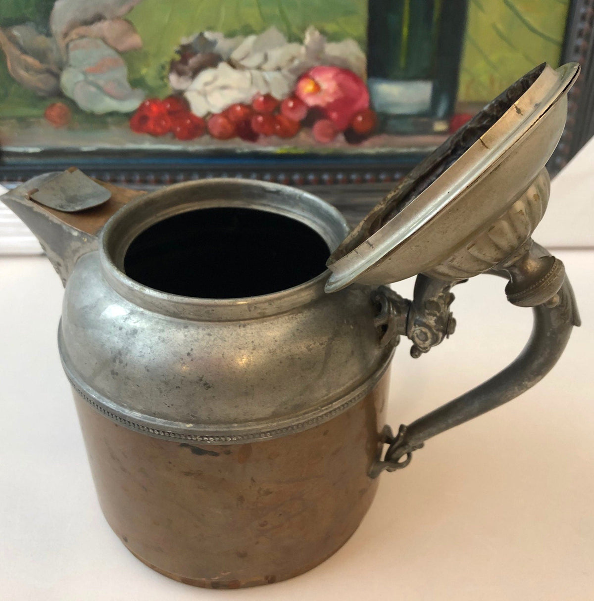 Manning Bowman Copper & Pewter Coffee Pot