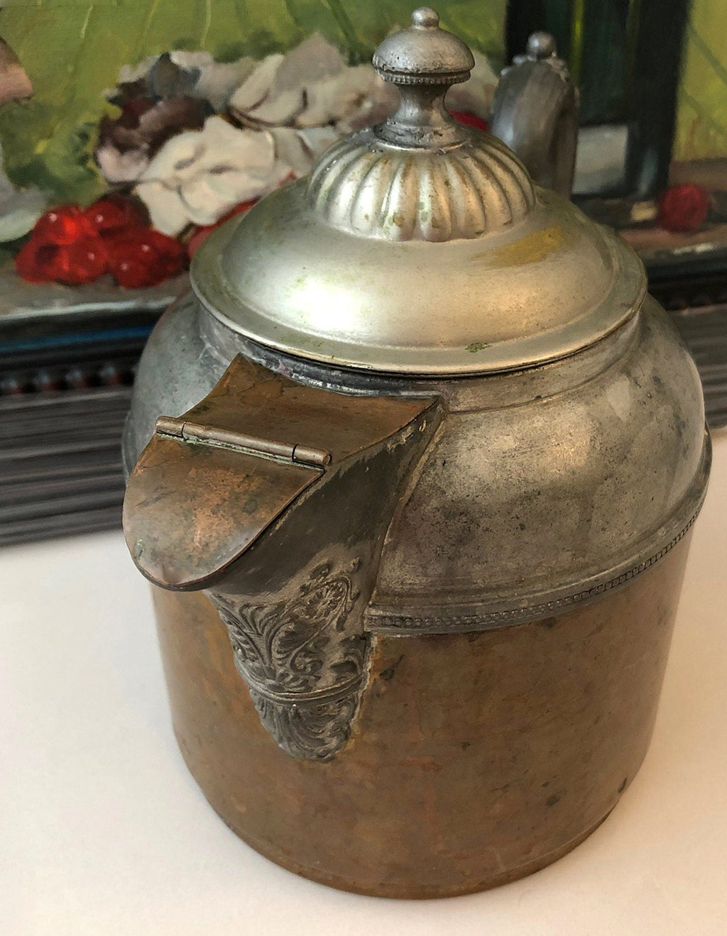 Manning Bowman Copper & Pewter Coffee Pot