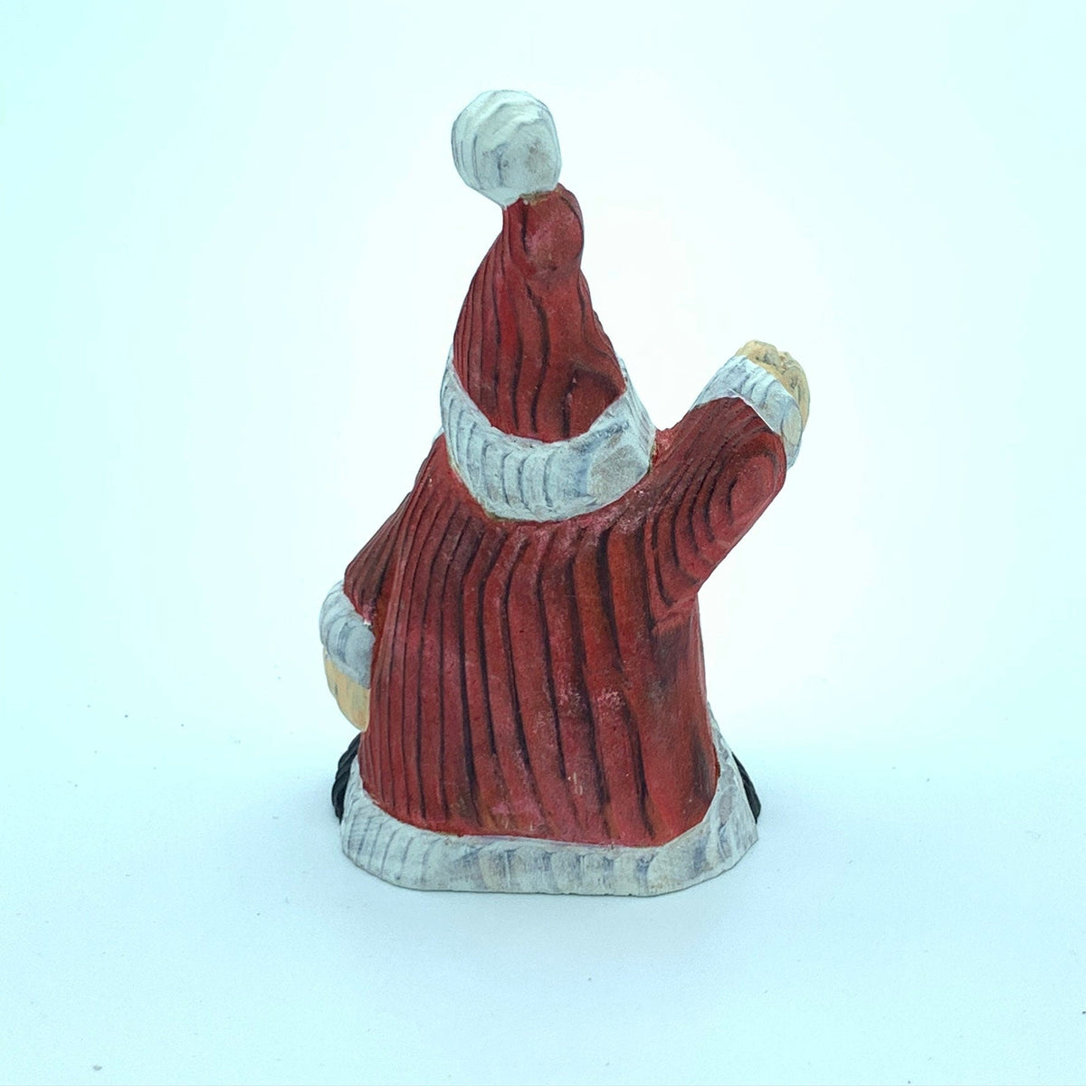 YEEYAYA Santa hi Wood sculpture Hand Carved Wood Wooden Santa Claus Figurine  Wood Statue Room Decor home Decor Merry Christmas gift
