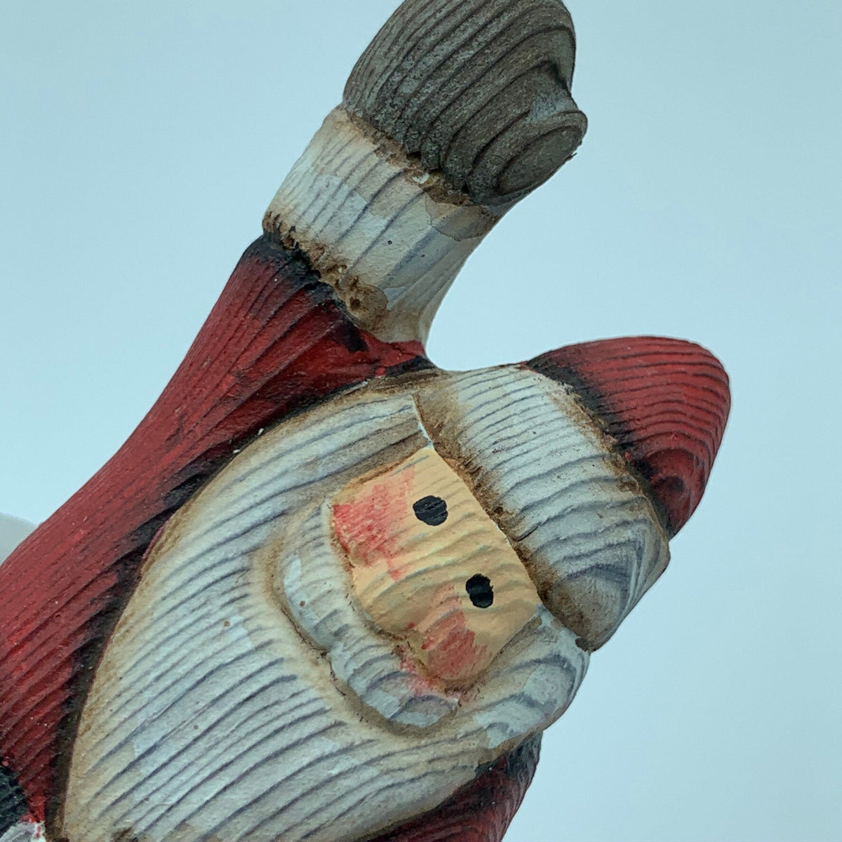 YEEYAYA Wood sculpture Home decor handmade wood Figurines Hand Carved Wood Wooden Santa Claus Figurine Merry Christmas gift