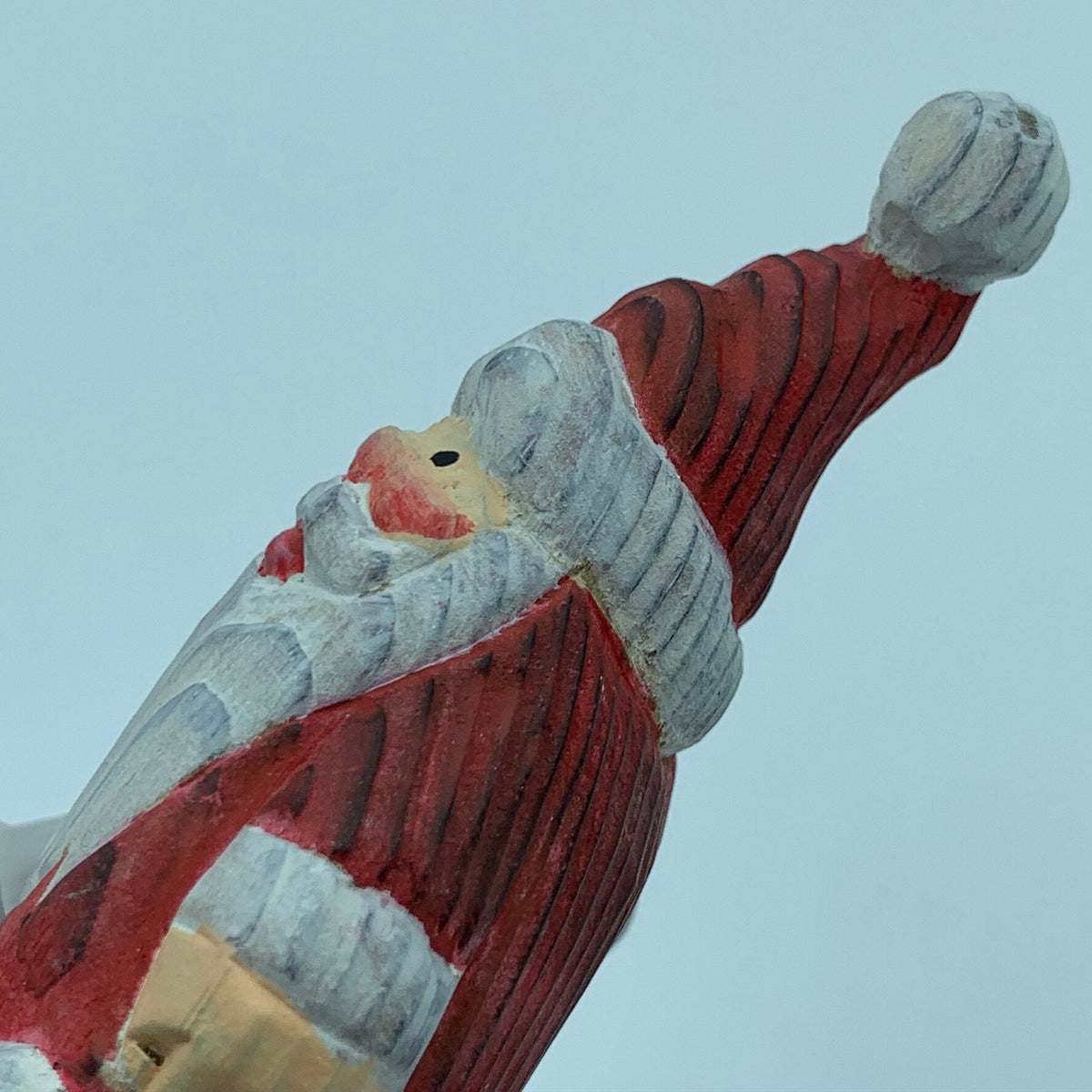 YEEYAYA Santa hi Wood sculpture Hand Carved Wood Wooden Santa Claus Figurine  Wood Statue Room Decor home Decor Merry Christmas gift