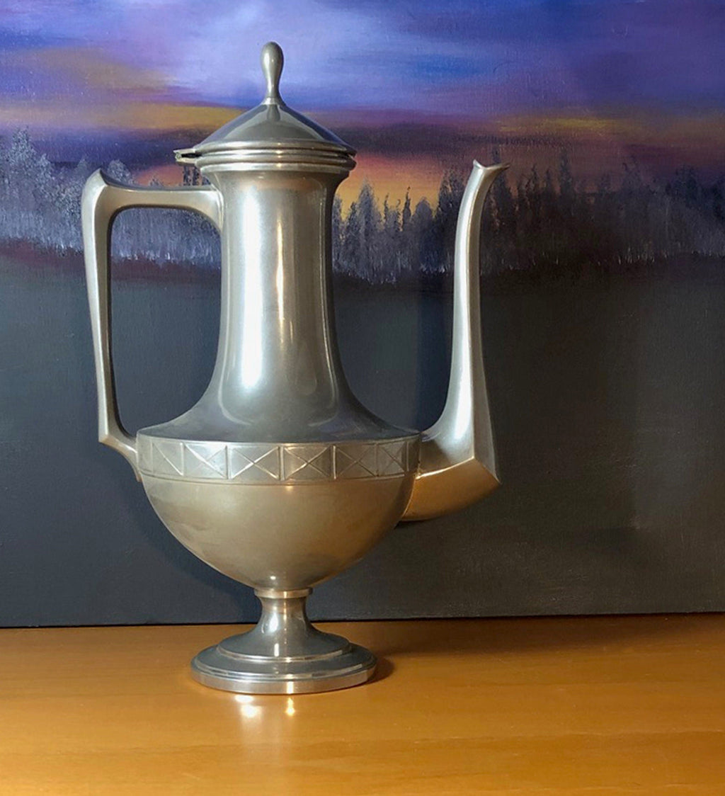 Modern-Shape Pewter Teapot