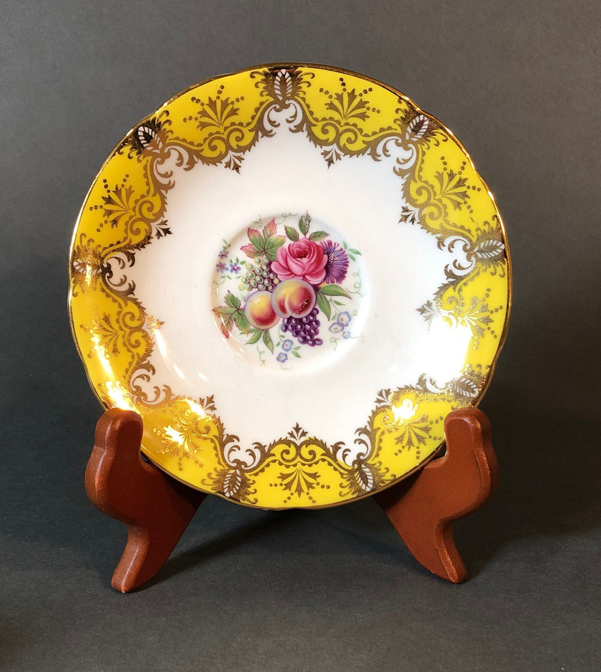 Paragon Yellow, Gold & Pink Cup & Saucer