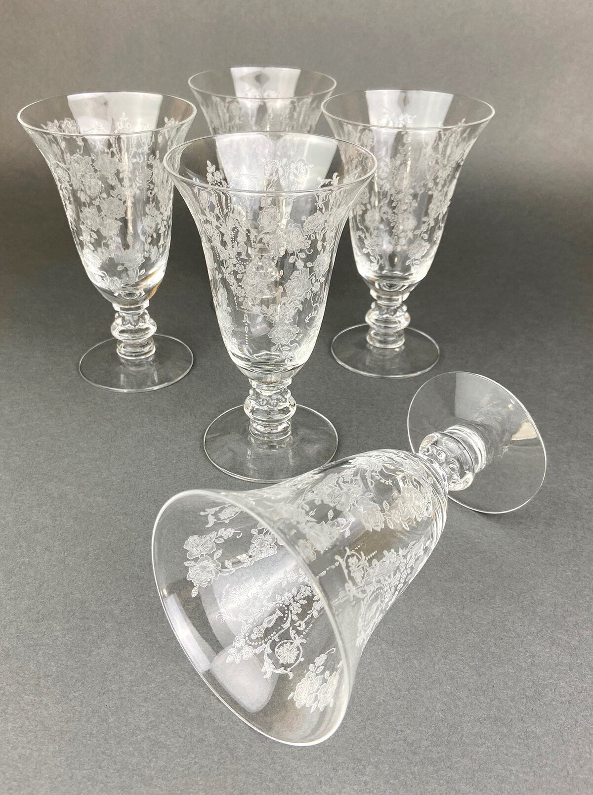 Tiffin Franciscan Cherokee Rose Juice Glasses, Set of 5