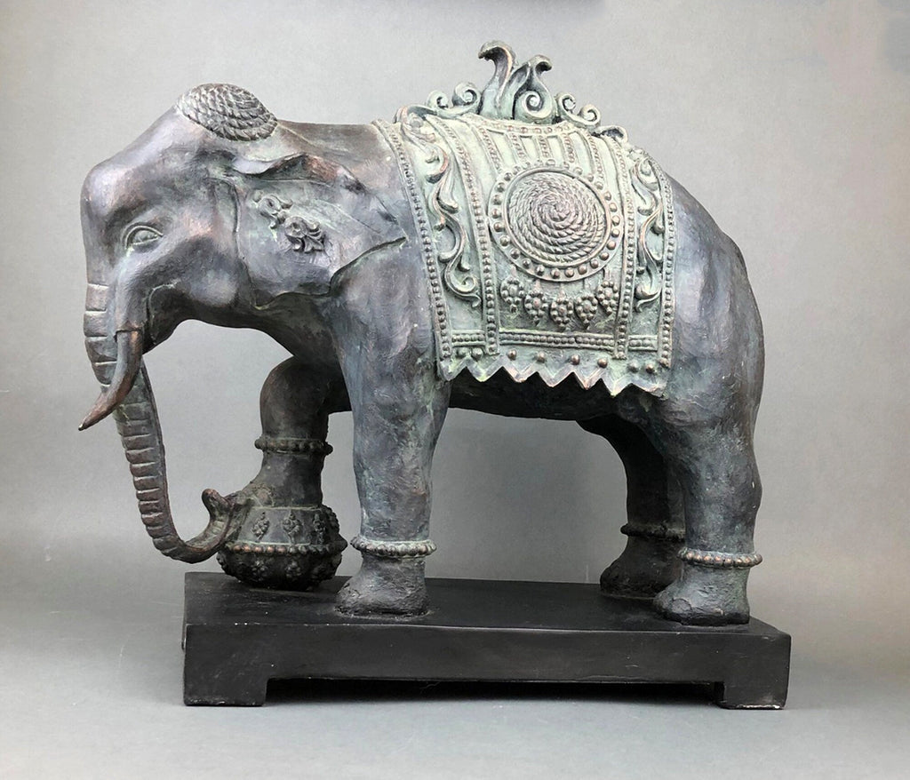Large Resin Elephant Statue