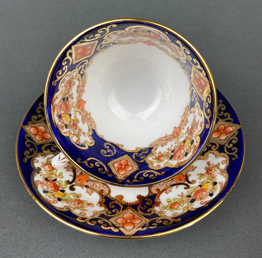 Royal Albert & Salon China Floral Cups & Saucers, Pair