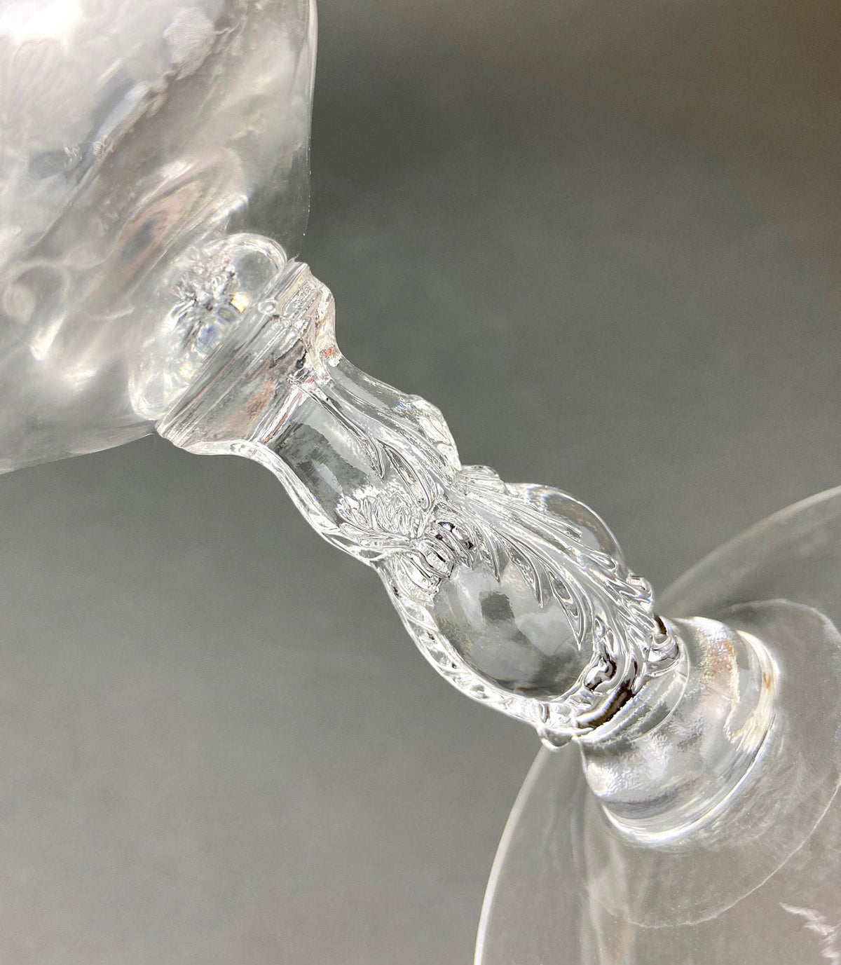 Cambridge Chantilly Etched Champagne Glasses, Set of 9