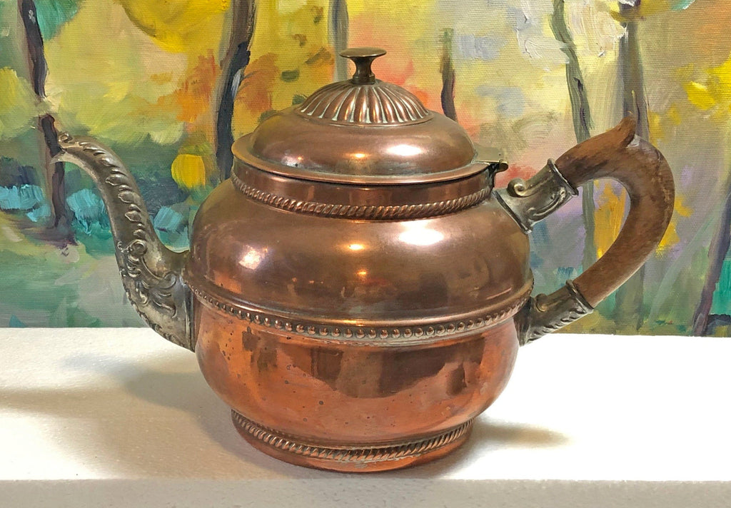 Vintage Heavy Brass Creamer & Sugar