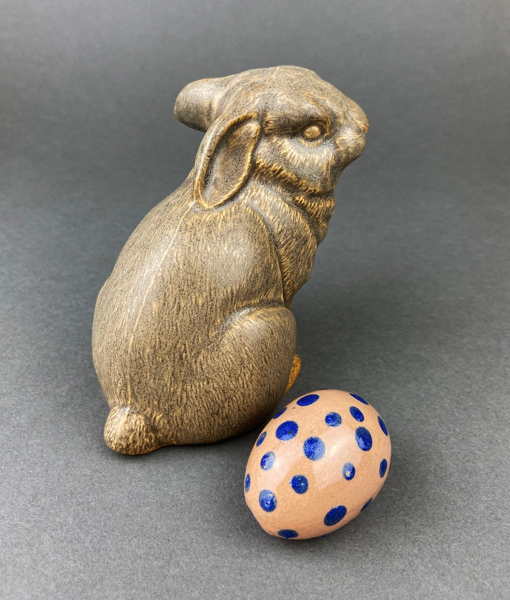Beige Ceramic Bunny Figurine
