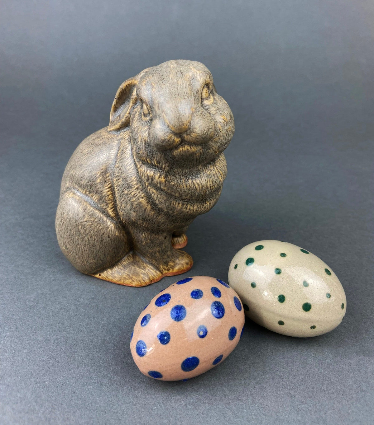 Beige Ceramic Bunny Figurine