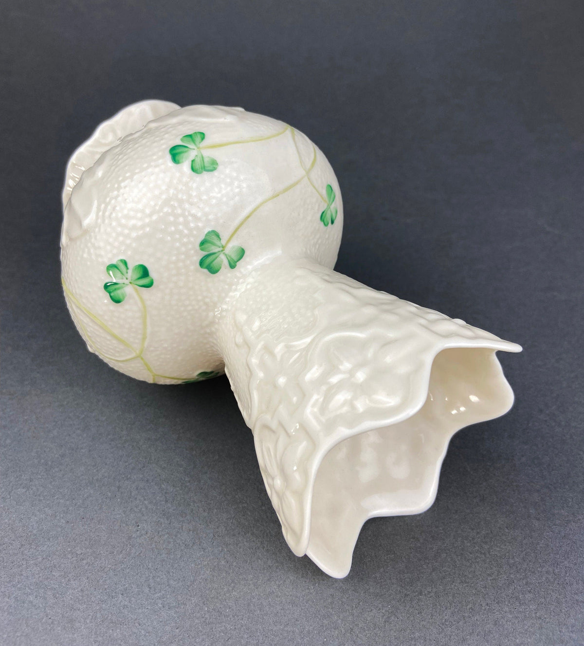 Belleek Shamrock Porcelain Vase, Ireland
