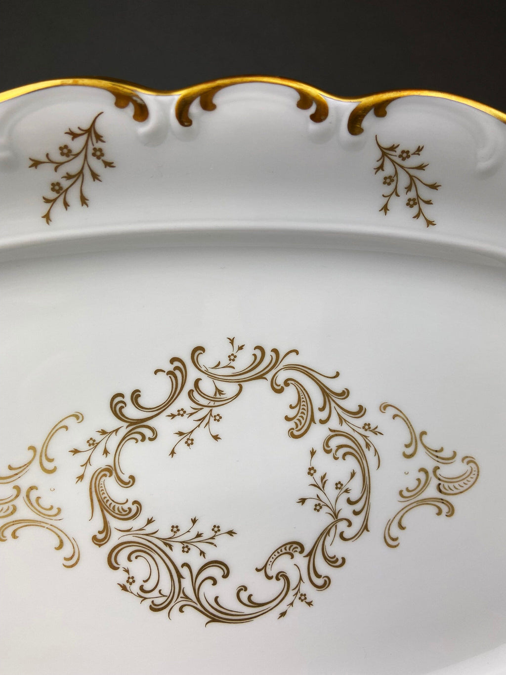 Schumann Arzberg Porcelain Platter with Gold Rim