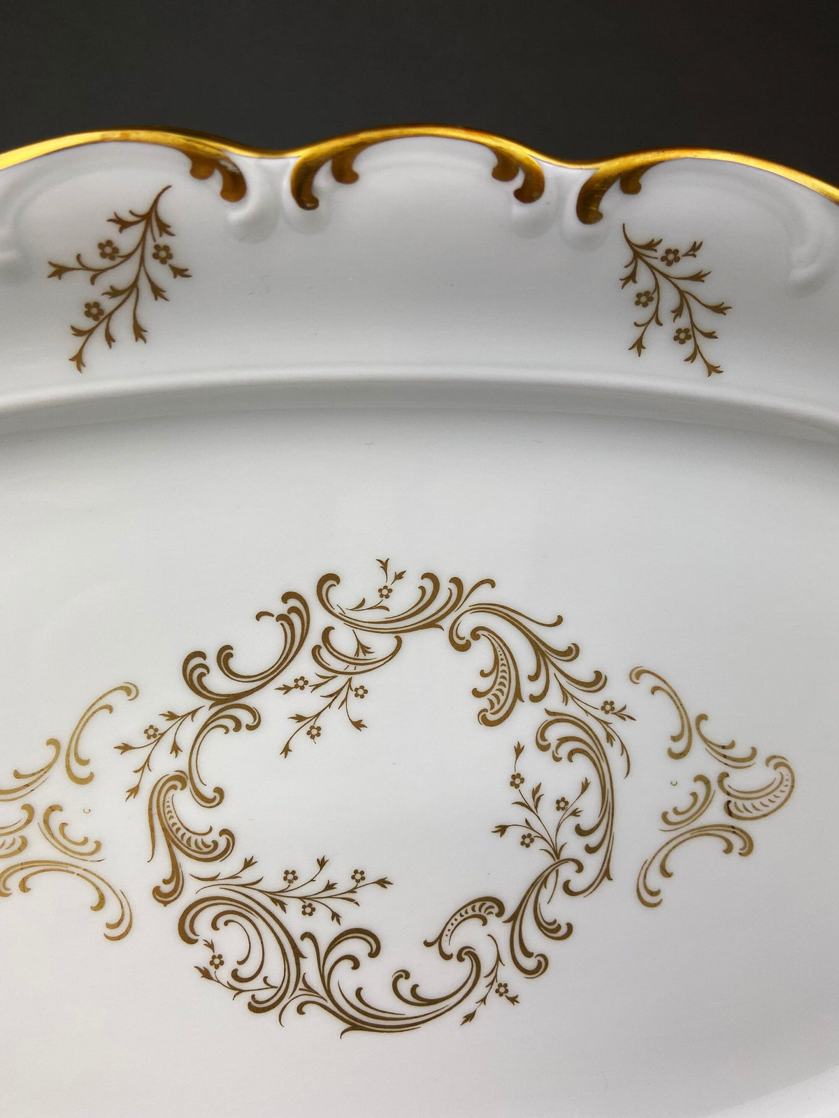 Schumann Arzberg Porcelain Platter with Gold Rim