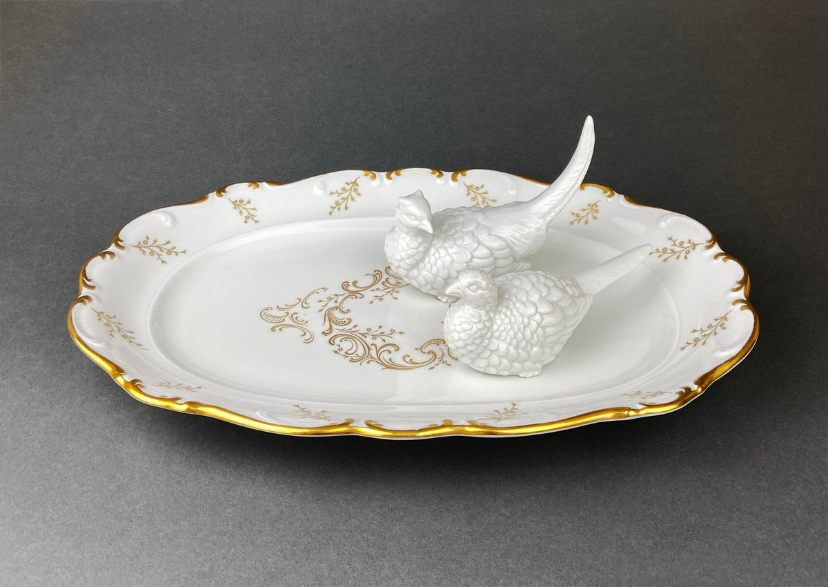 Schumann Arzberg Porcelain Platter with Gold Rim