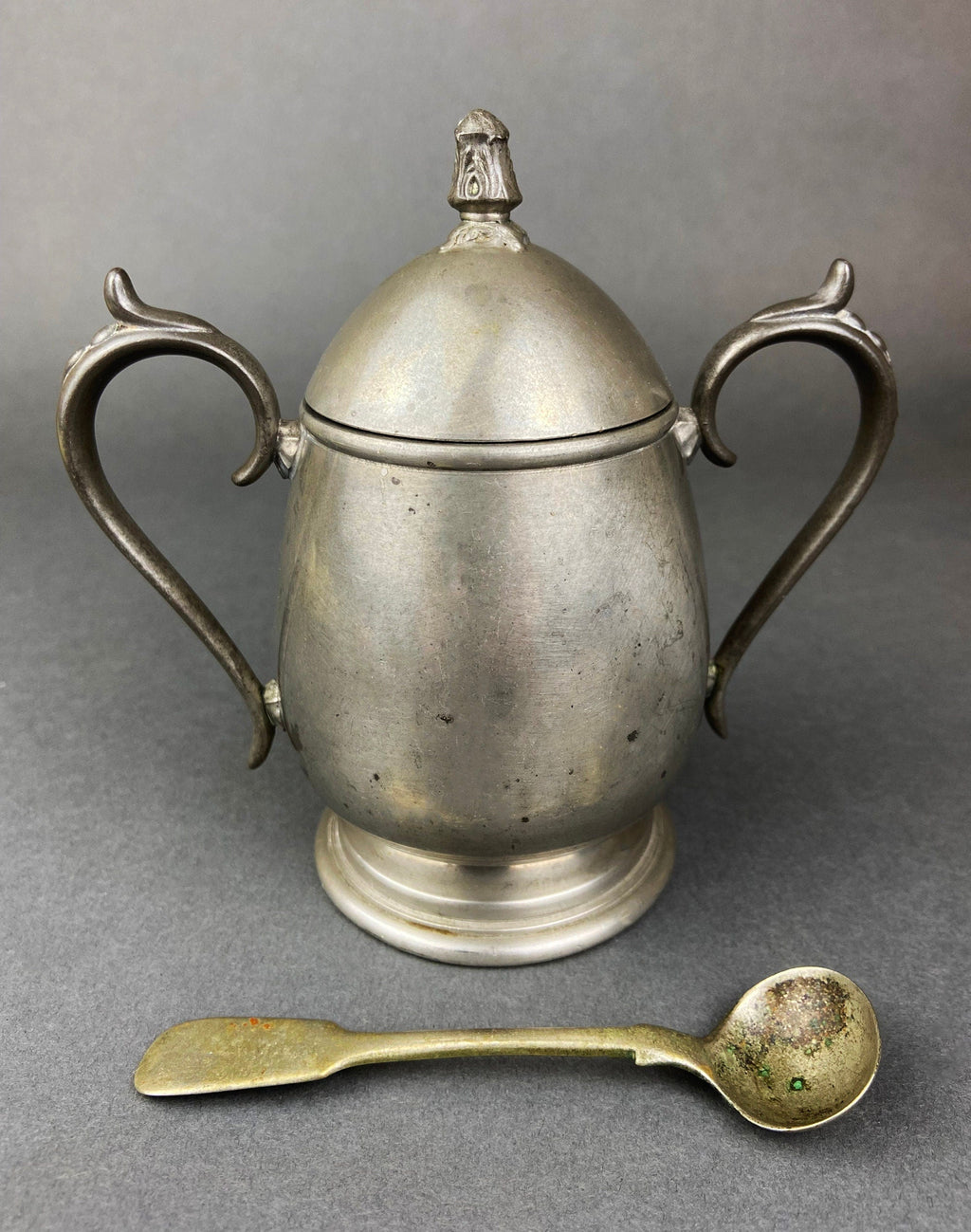 KSC P81 Pewter Coffee Pot, Creamer & Sugar
