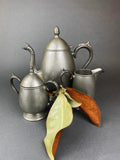 KSC P81 Pewter Coffee Pot, Creamer & Sugar