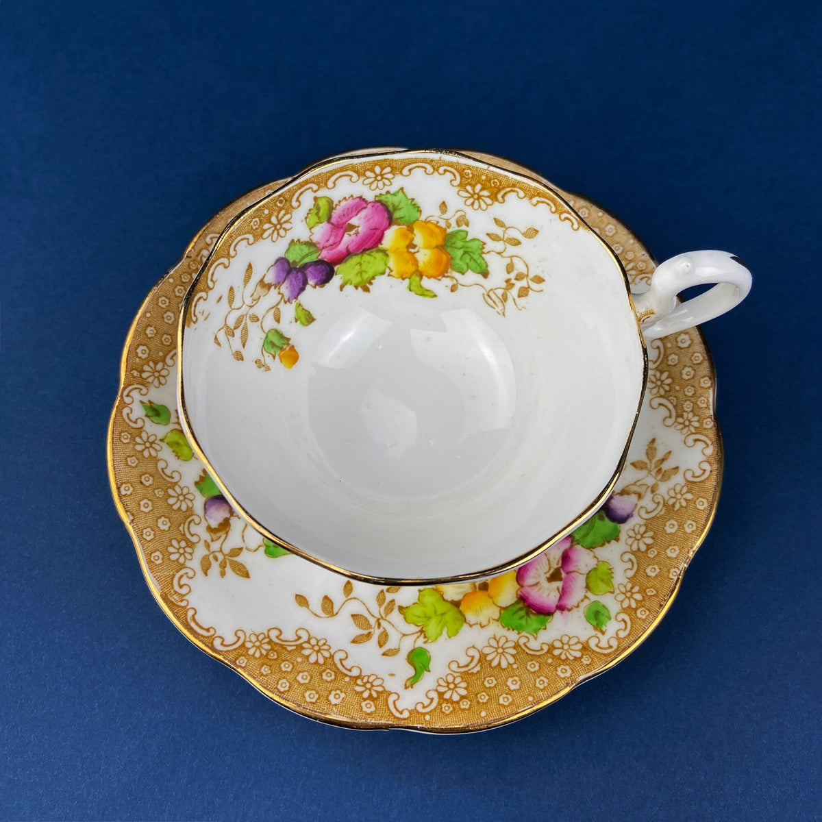 Royal Albert Crown China Flower Garland Cup & Saucer