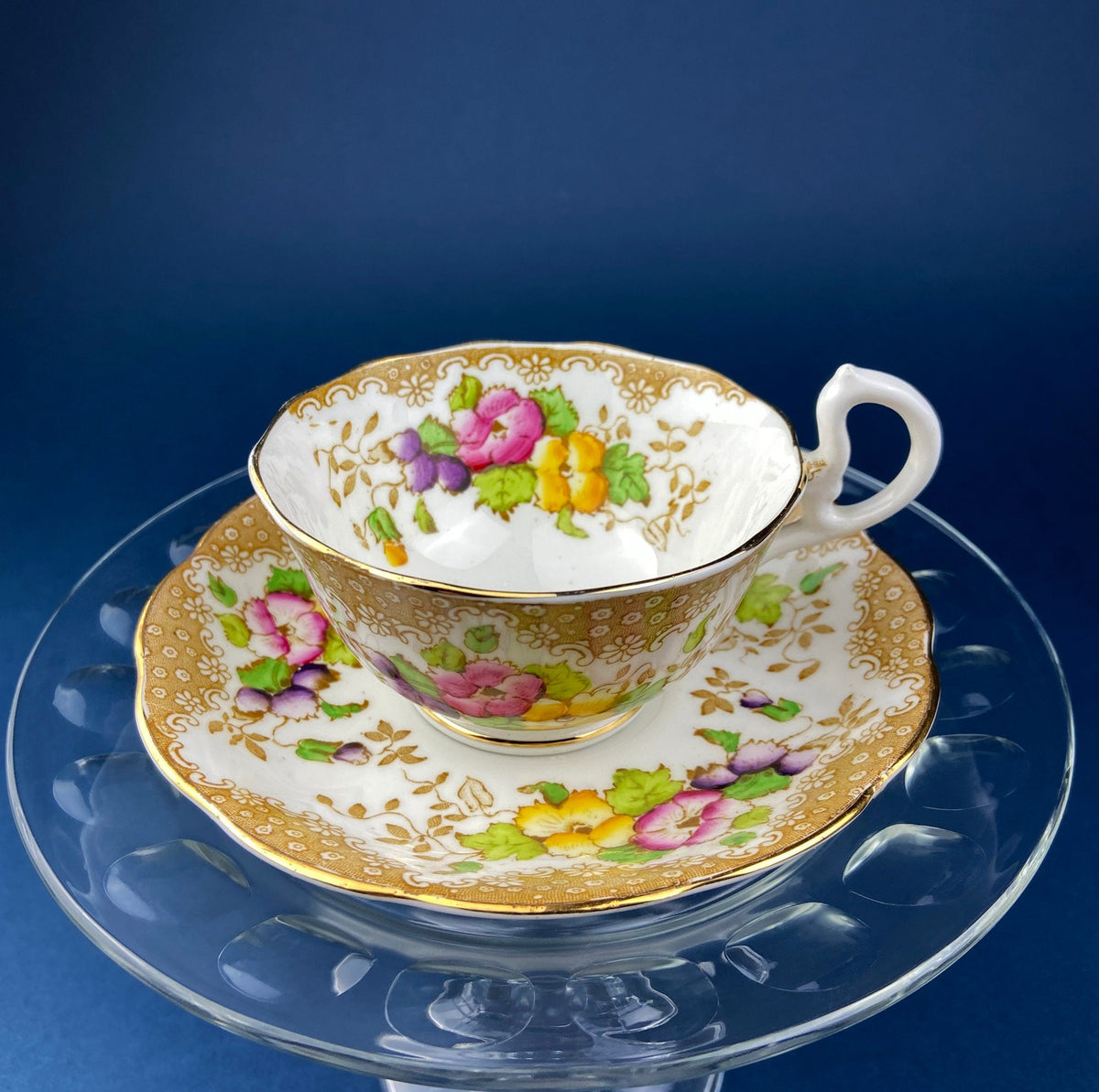 Royal Albert Crown China Flower Garland Cup & Saucer