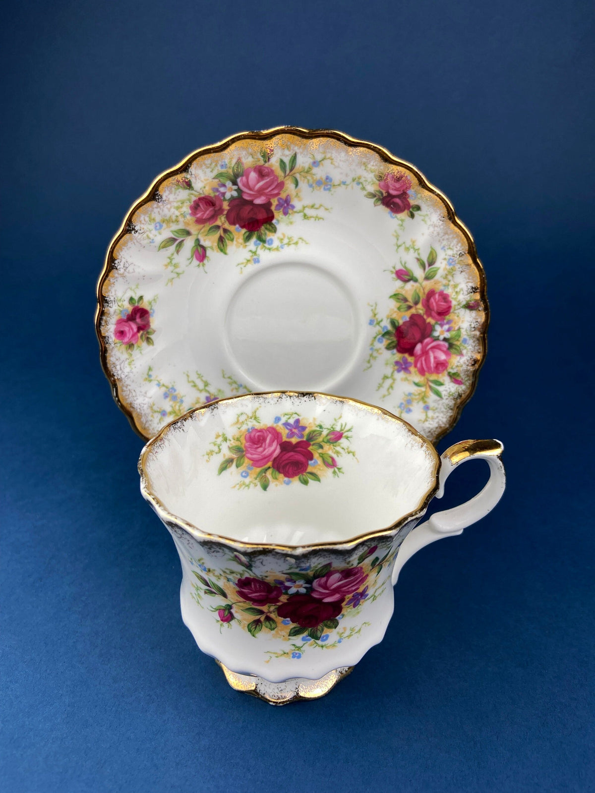 Queen Anne Summer Days Bone China Cup & Saucer