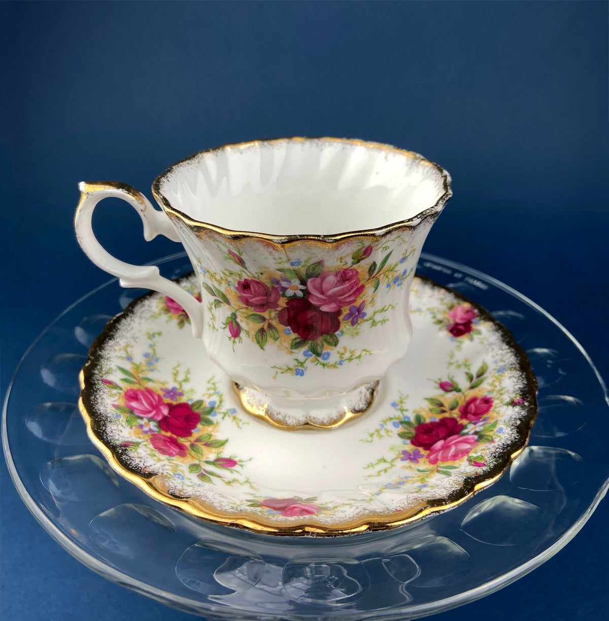 Queen Anne Summer Days Bone China Cup & Saucer