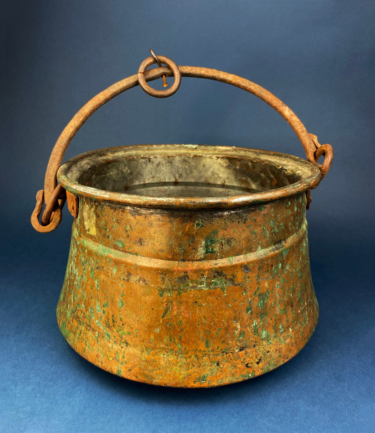 19th-Century Copper Turkish Tiered Lunch Carrier