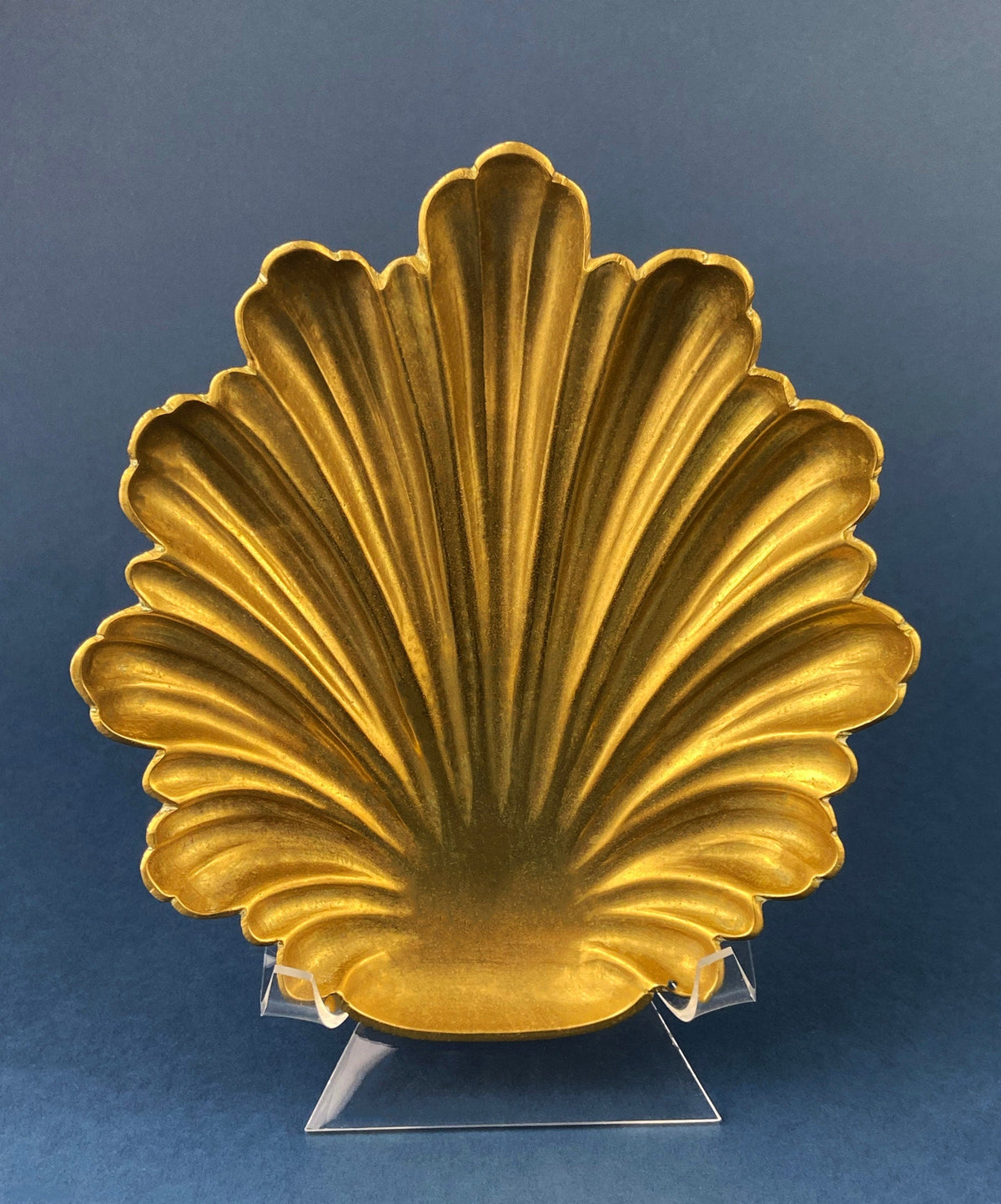 Brass Shell Footed Bowl