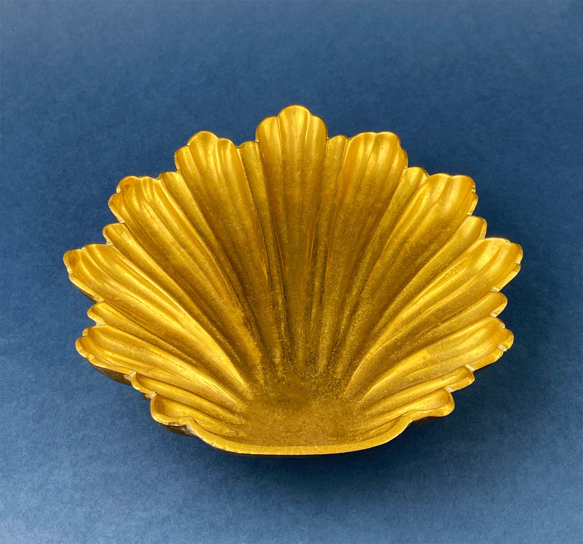 Brass Shell Footed Bowl