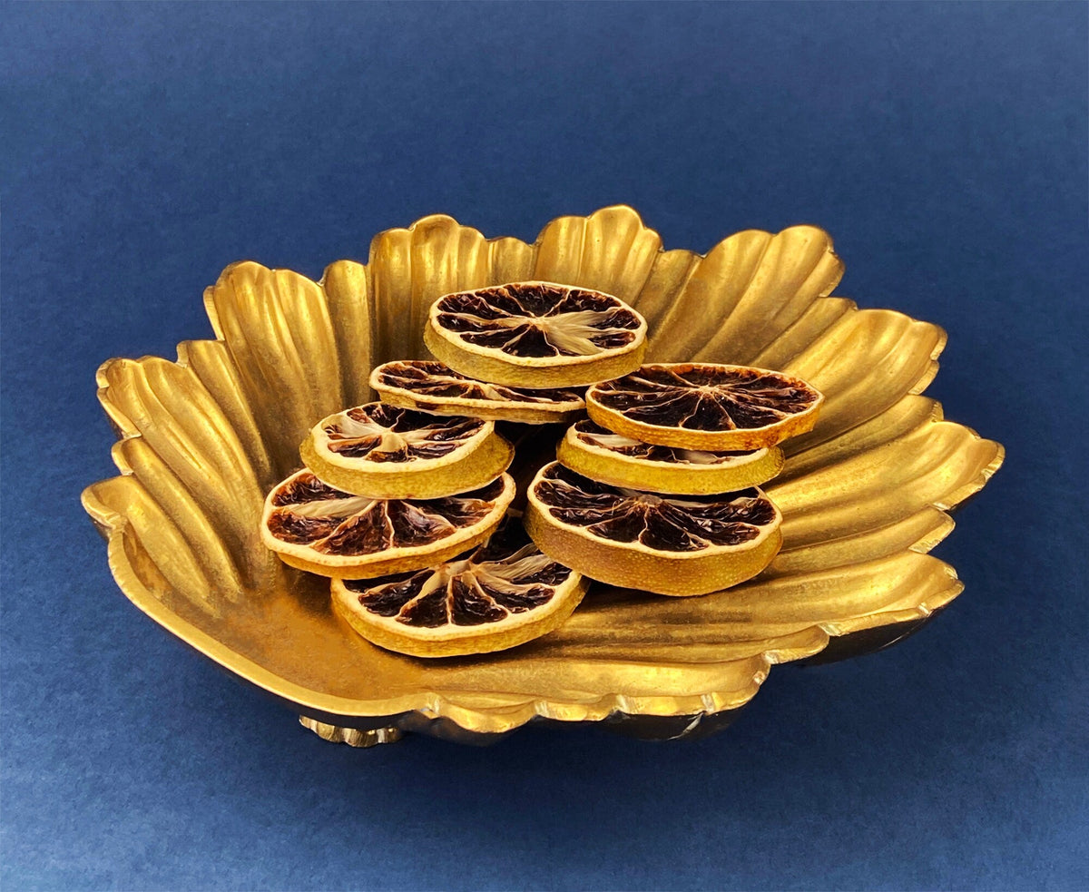 Brass Shell Footed Bowl